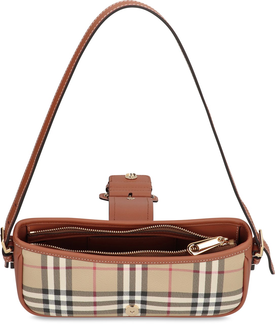 Burberry Check print shoulder bag Bruin
