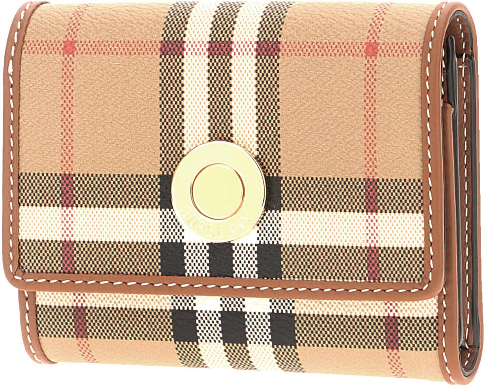 Burberry Printed fabric wallet Beige
