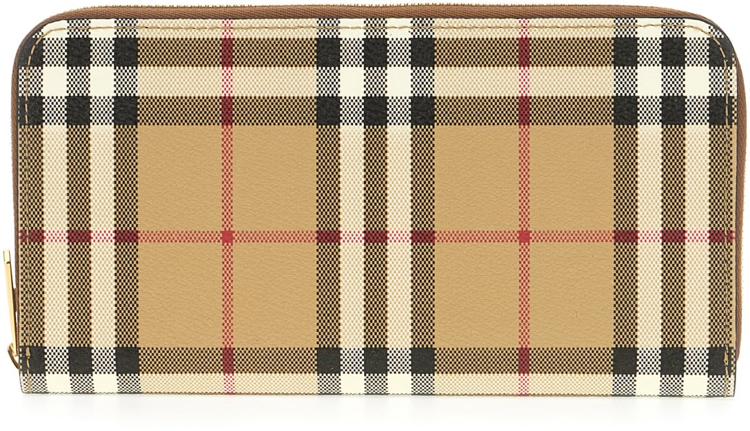 Burberry Burberry Printed canvas wallet Zwart