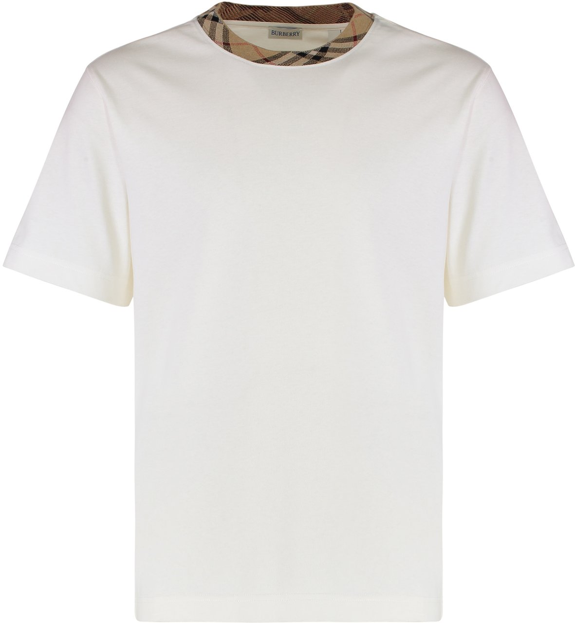 Burberry Cotton crew-neck T-shirt Wit