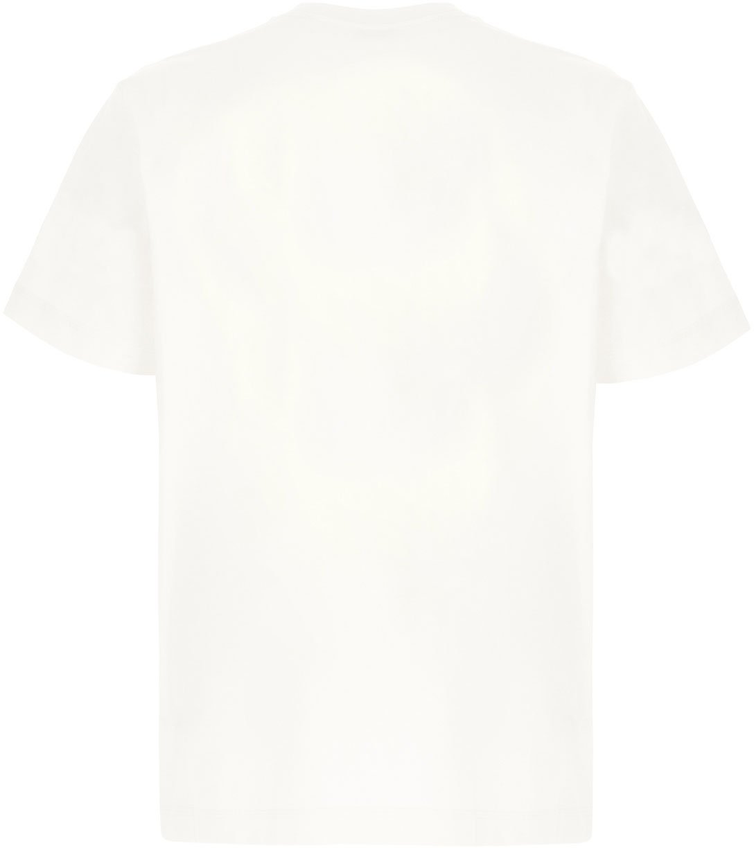 Burberry Ivory cotton t-shirt Neutraal