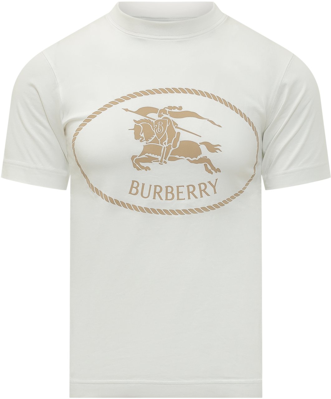 Burberry T-Shirt Con Stampa Equestre Wit