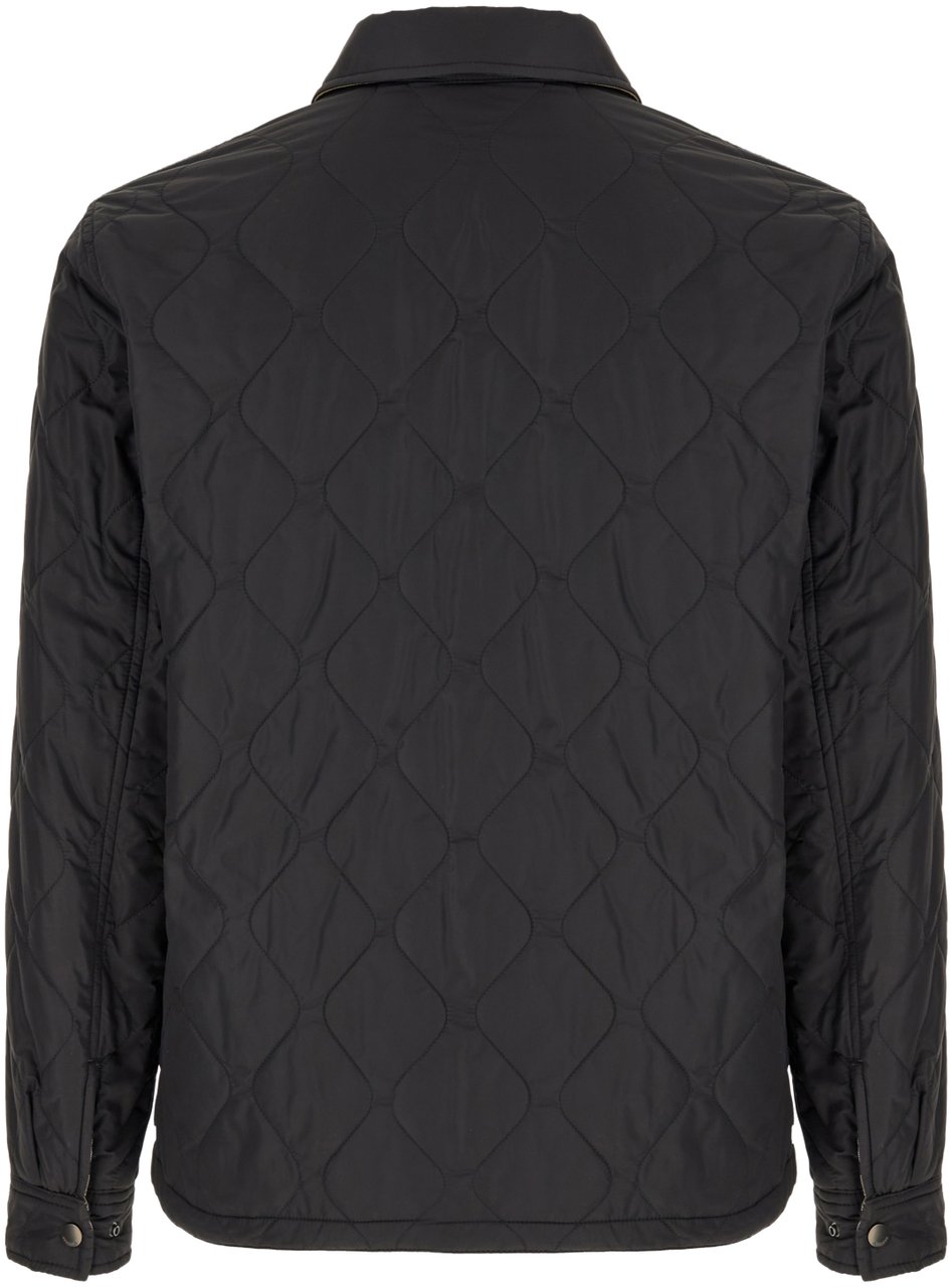 Burberry Burberry Black polyester padded jacket Zwart