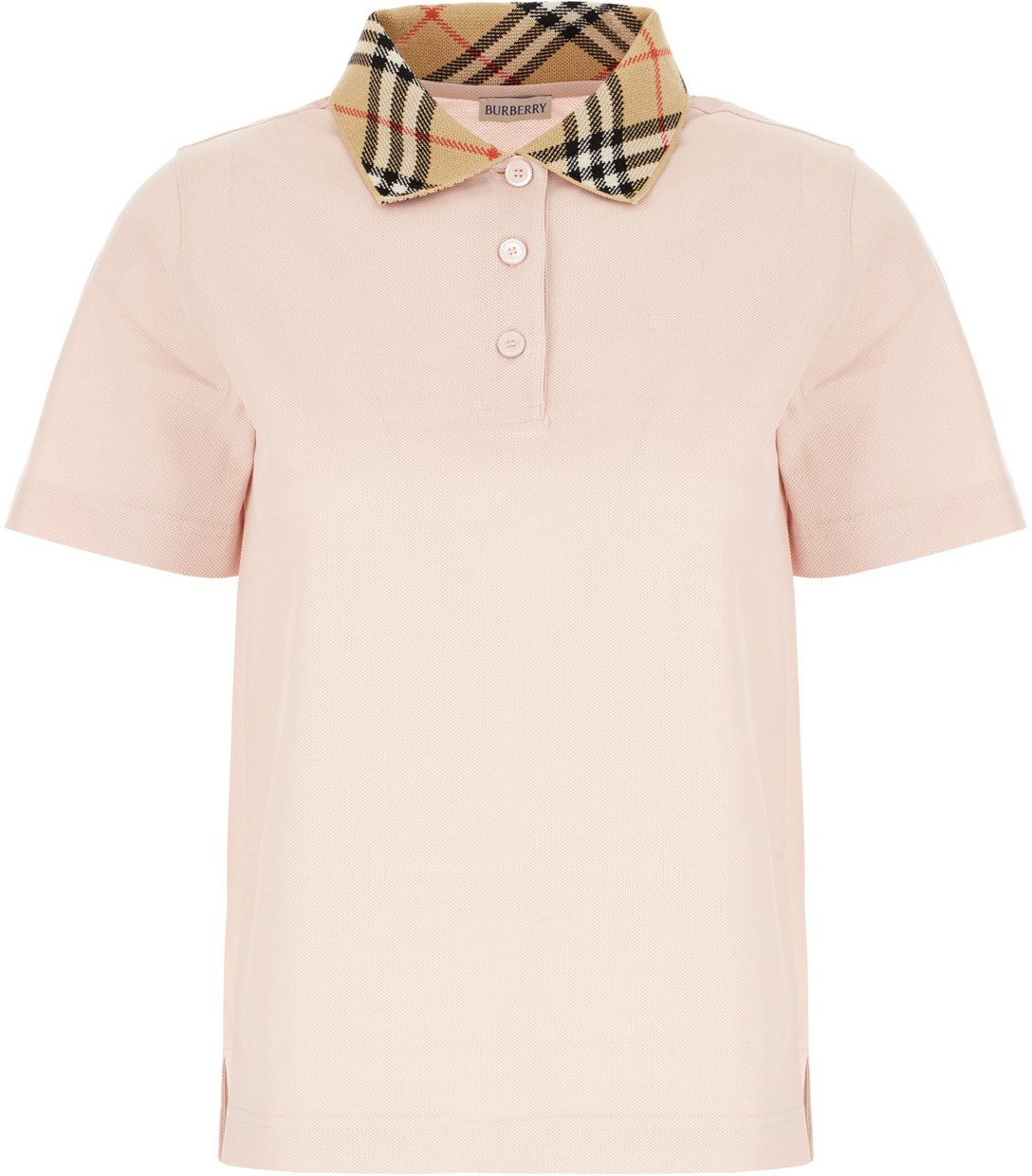 Burberry Burberry Pink piquet polo shirt Roze