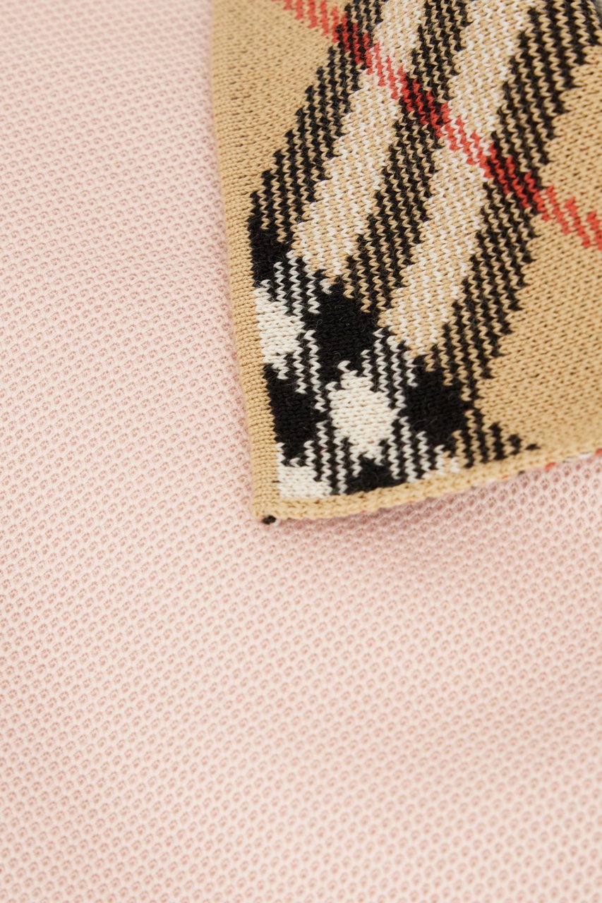 Burberry Burberry Pink piquet polo shirt Roze
