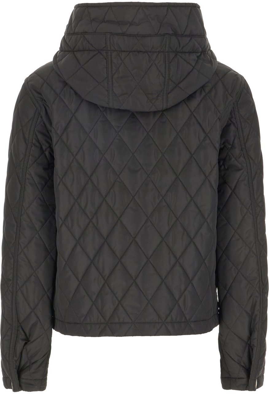 Burberry Black nylon padded jacket Zwart