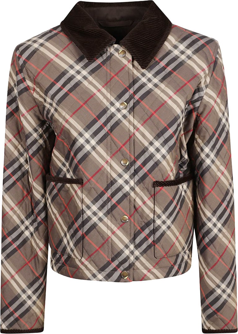 Burberry Plaid Pattern Jacket Roze