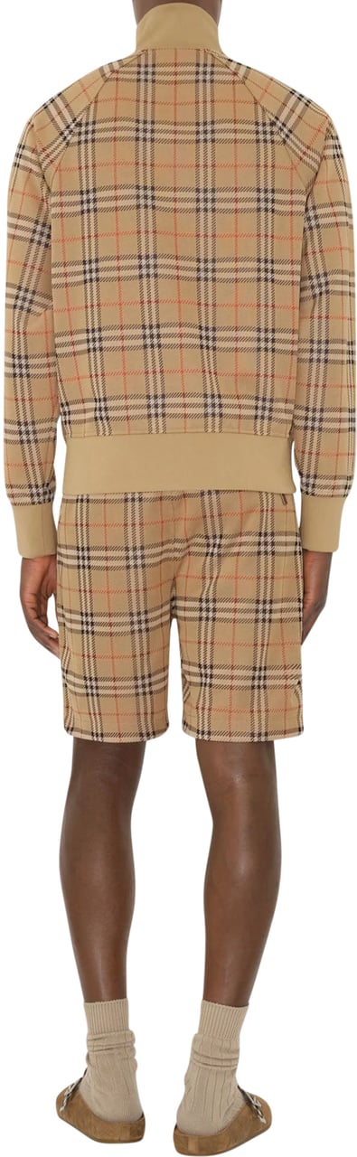 Burberry Check Track Jacket Beige