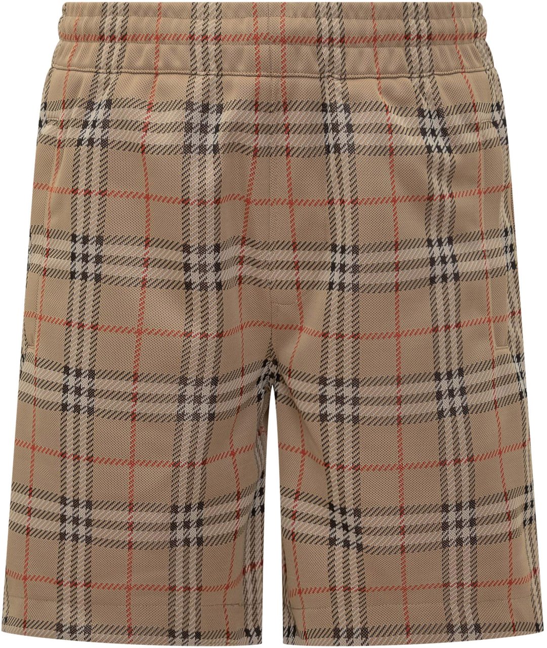 Burberry Burberry Shorts a Quadri Beige Uomo Beige