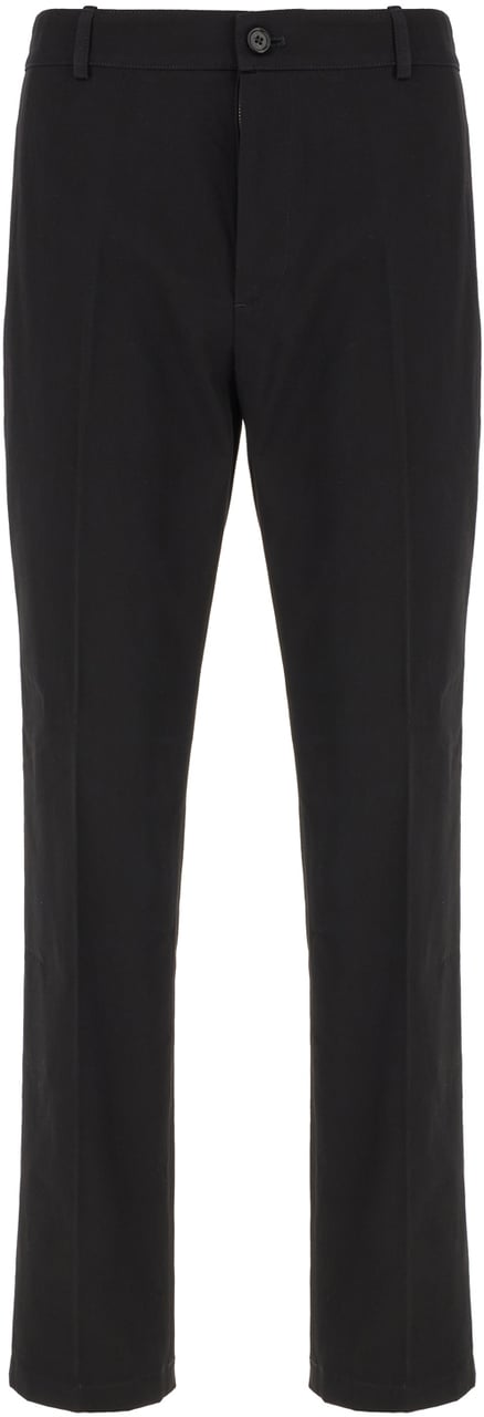 Burberry Burberry Black cotton pants Zwart