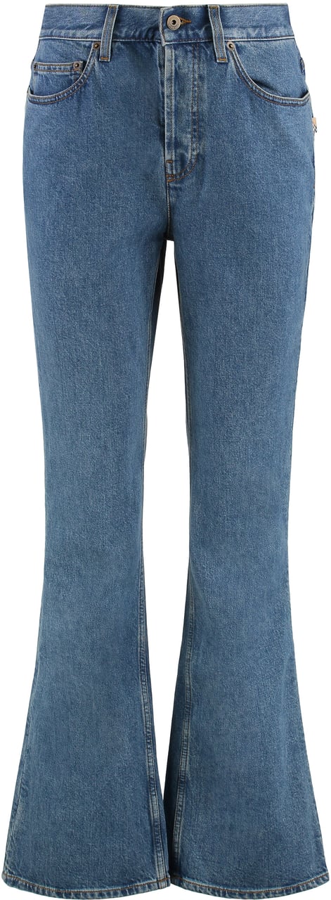 Burberry High-rise bootcut jeans Blauw