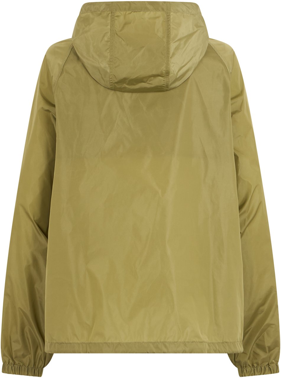 Burberry Windbreaker in nylon Groen