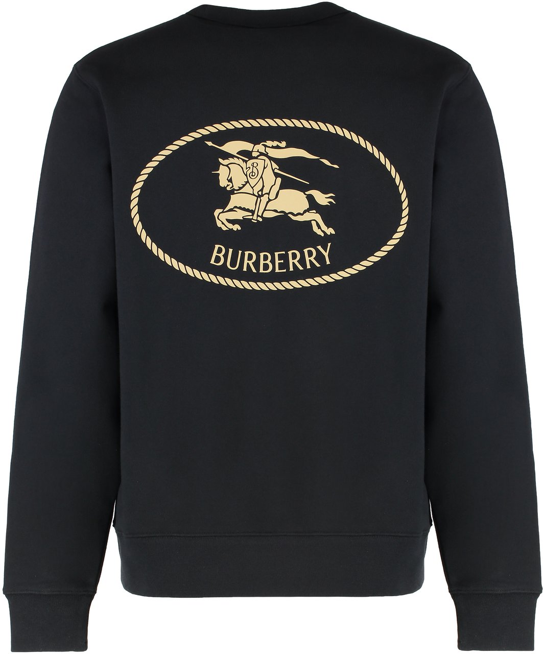 Burberry Logo detail cotton sweatshirt Zwart
