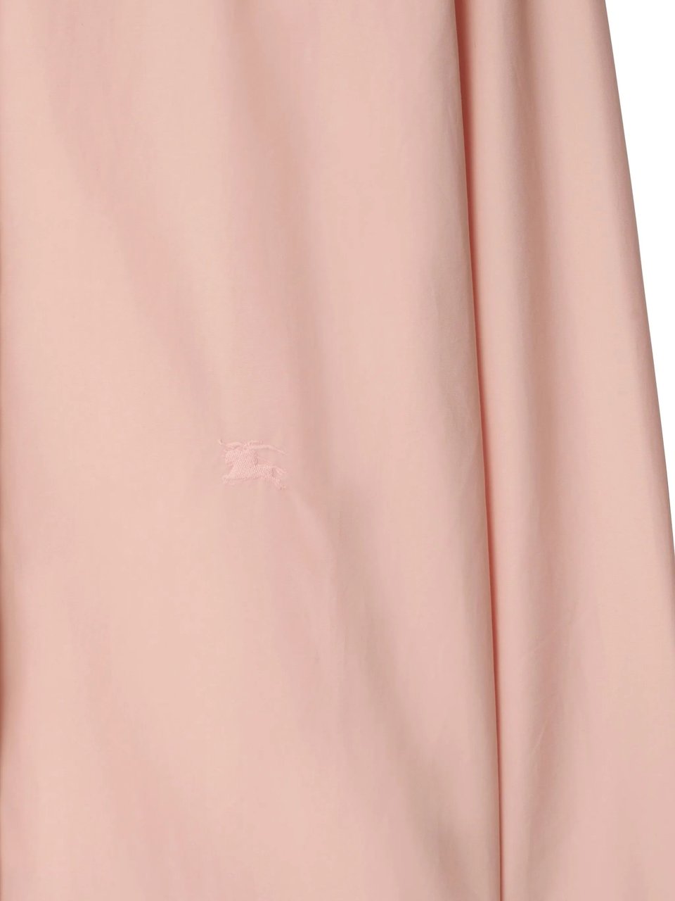 Burberry Pastel Pink Equestrian Knight Cotton Poplin Shirt Roze