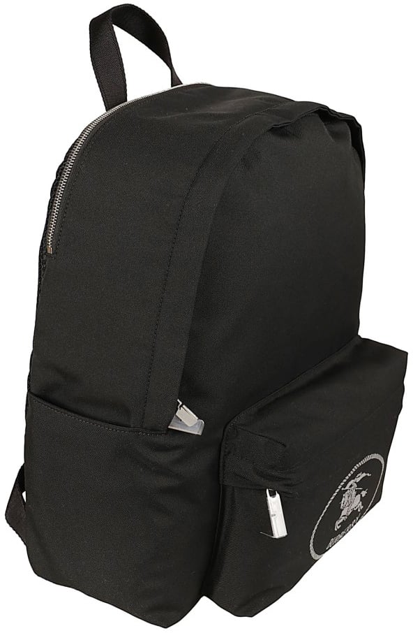Burberry Coated Nylon Twill Backpack Zwart