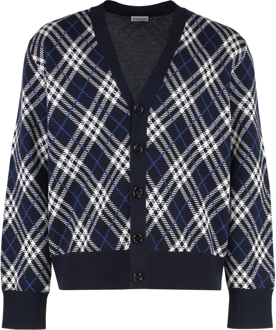 Burberry Wool cardigan Blauw