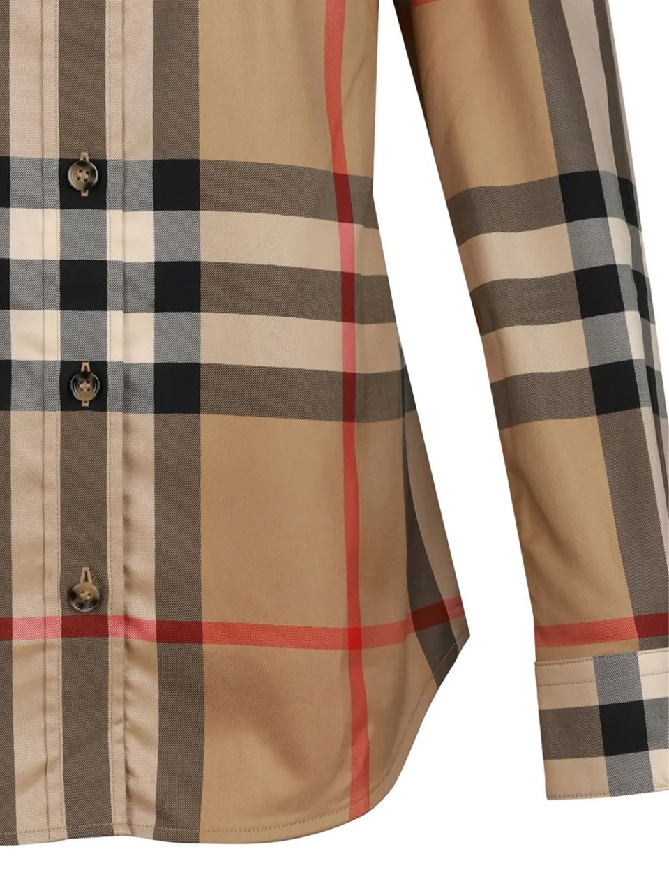 Burberry Classic Button Down Check Pattern Shirt Bruin