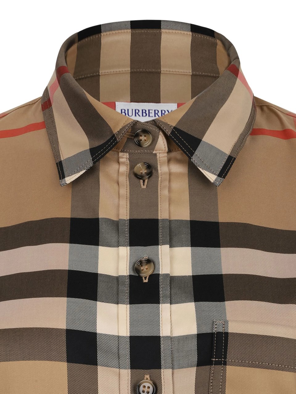 Burberry Classic Button Down Check Pattern Shirt Bruin