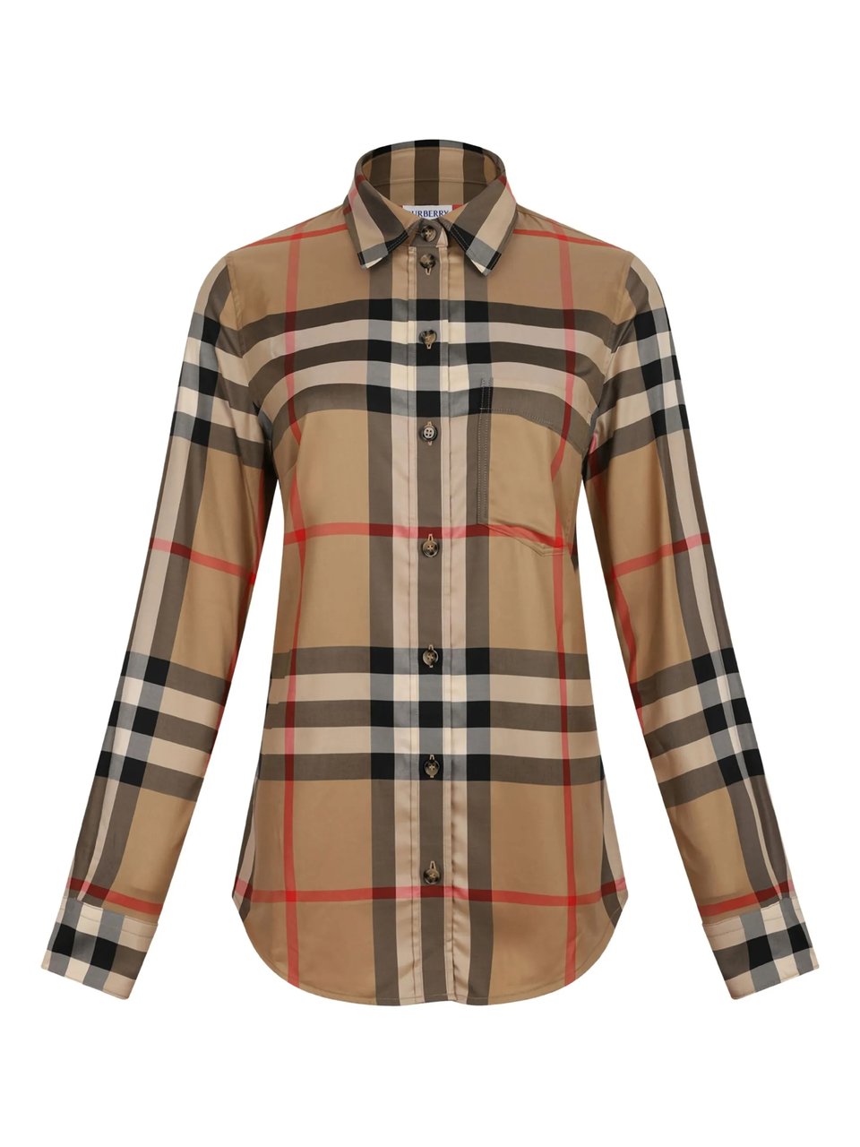 Burberry Classic Button Down Check Pattern Shirt Bruin