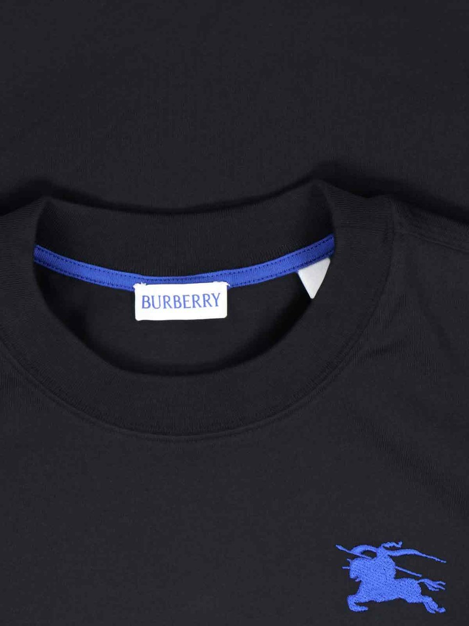Burberry "Edk" T-Shirt, In Black Cotton Blauw