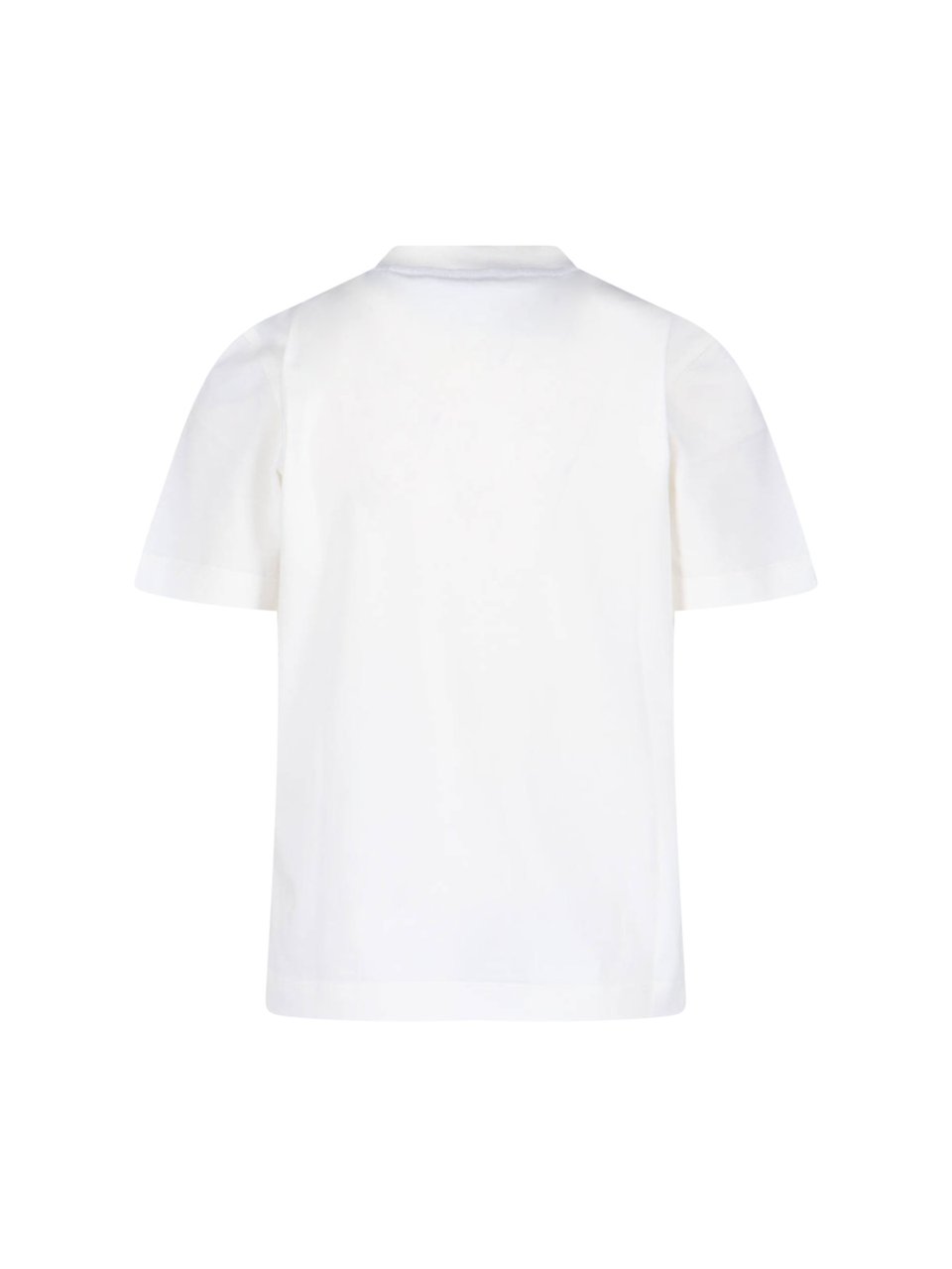 Burberry "Ekd" T-Shirt In White Cotton, Crew Neck Wit
