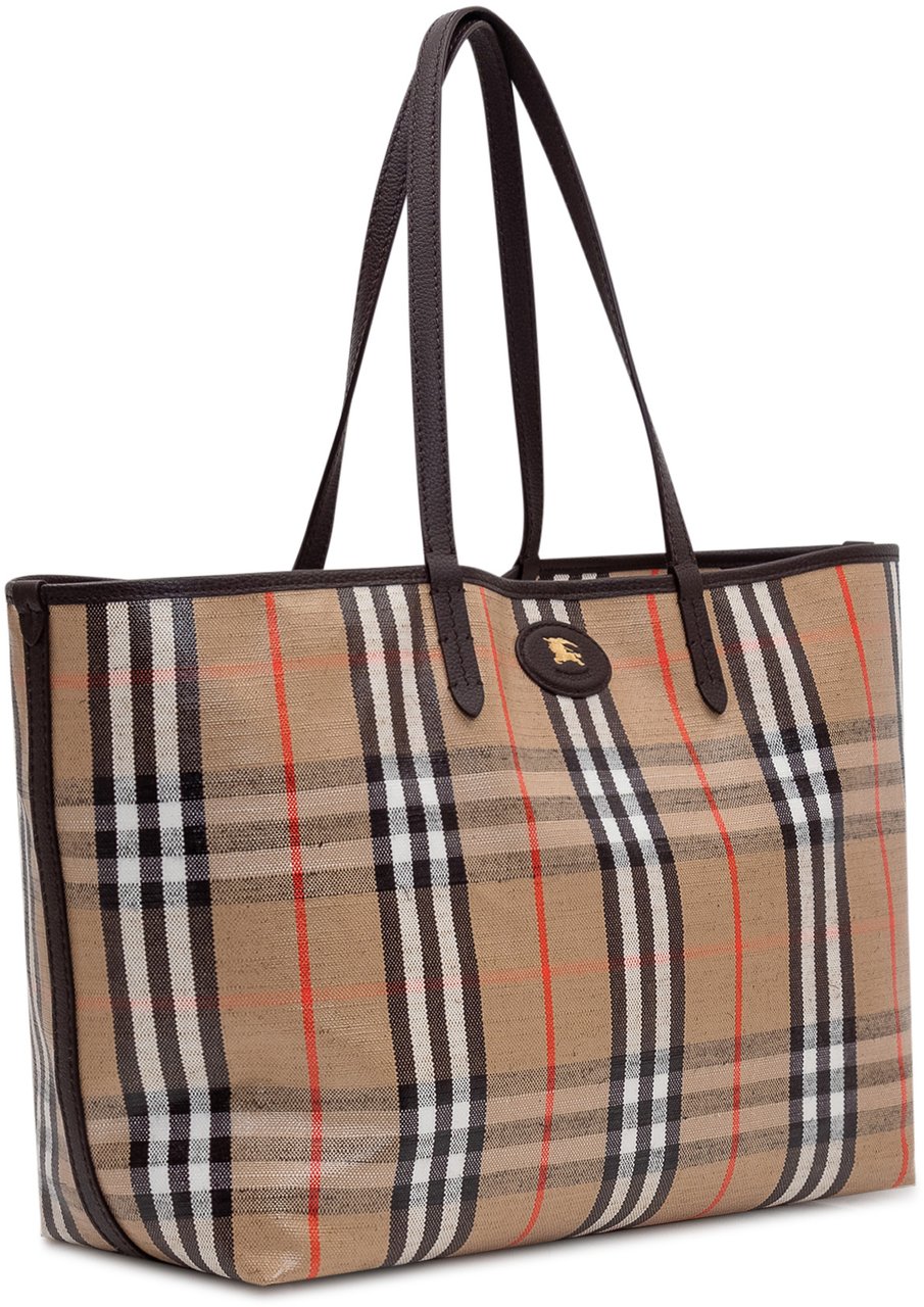 Burberry Borsa Shopping Highlands Medium Beige