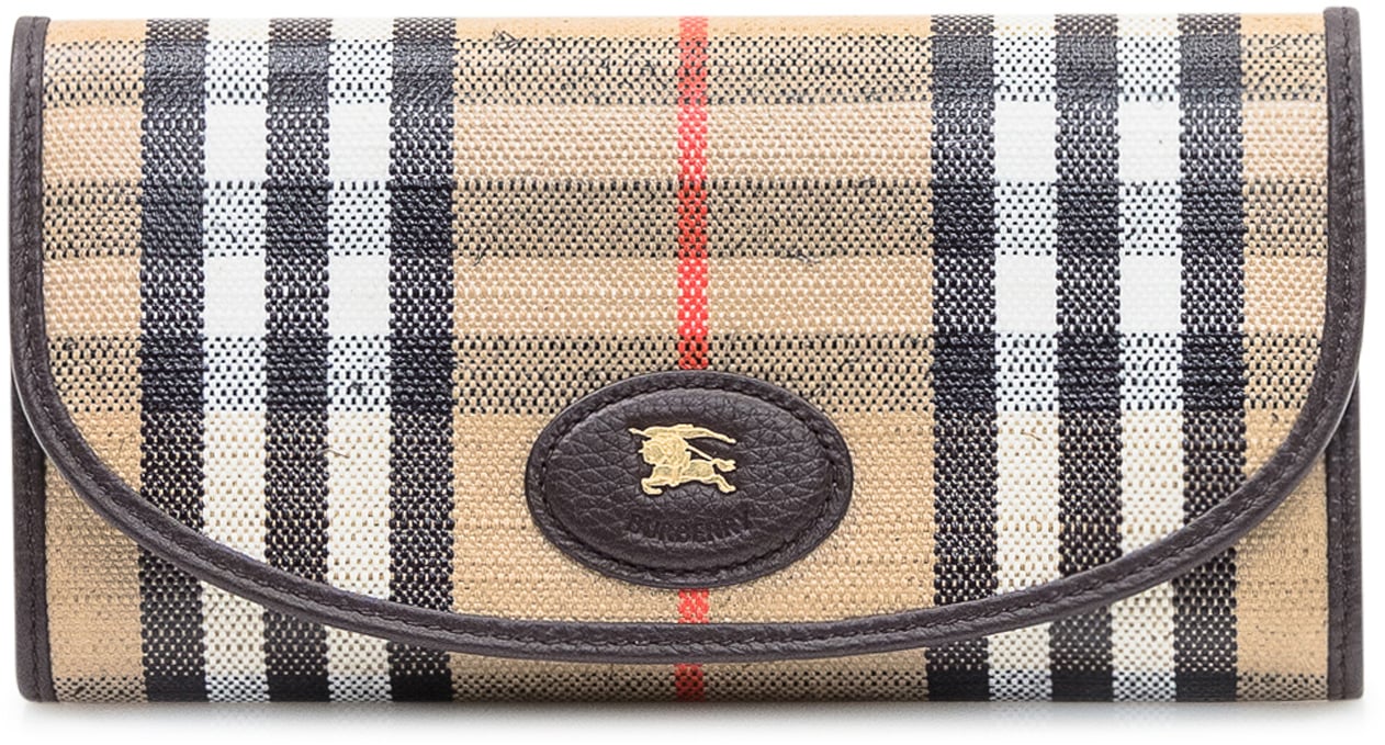 Burberry Burberry Portafoglio Check Bruin