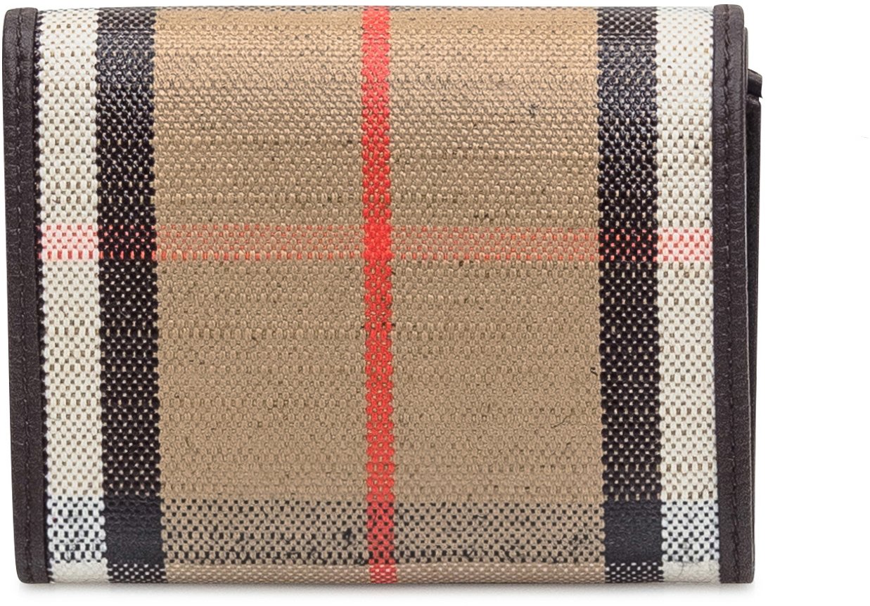 Burberry Portafoglio Burberry in tessuto tartan e pelle Bruin