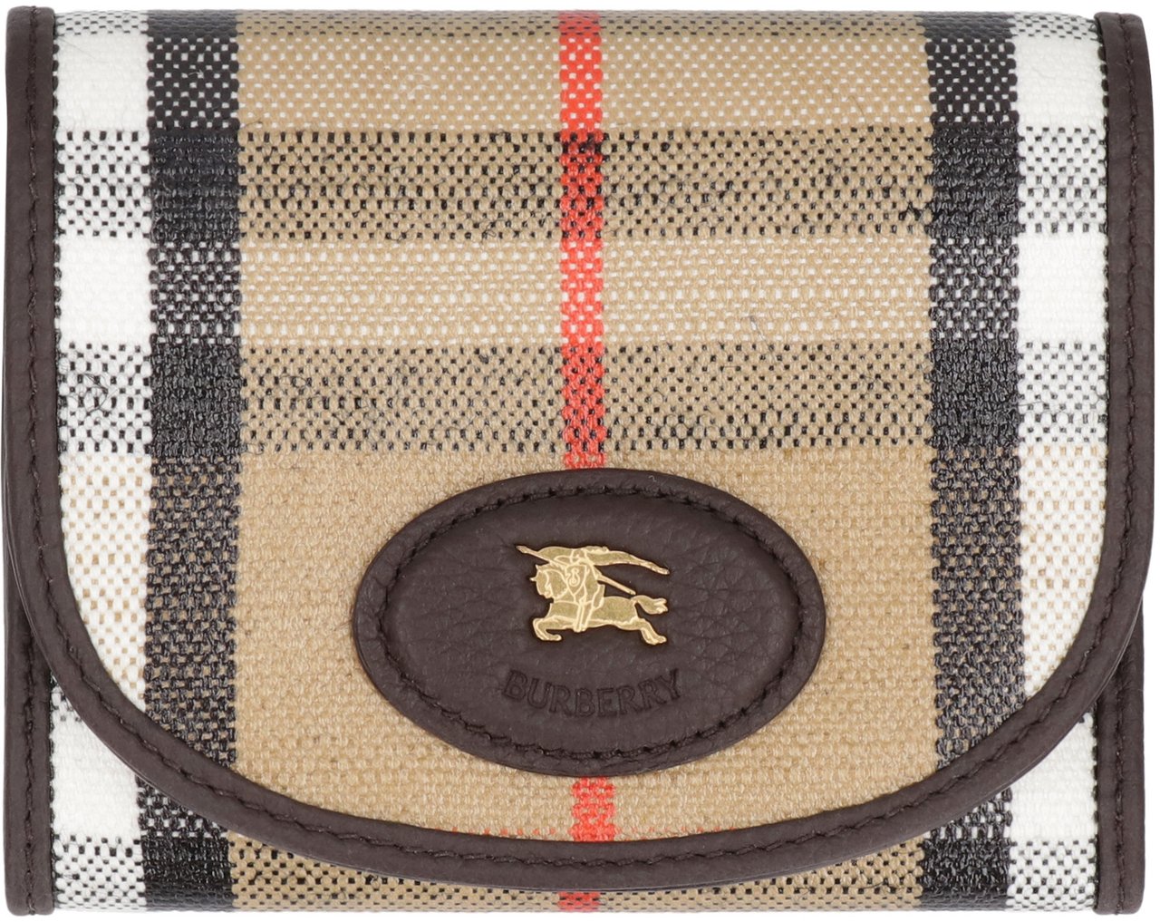 Burberry Highlands Coated canvas wallet Beige