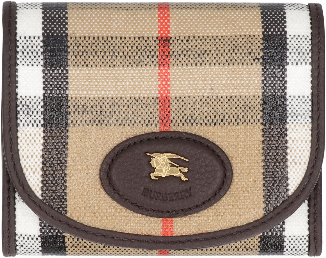Burberry Highlands Coated canvas wallet Beige