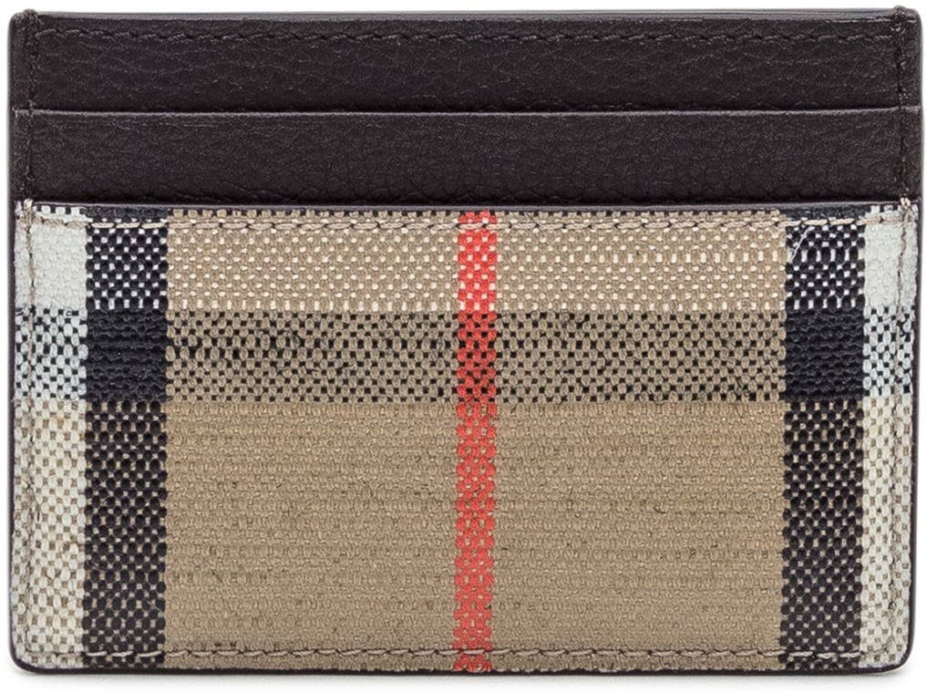 Burberry Burberry Porta Carte Check con Dettaglio Logo Divers