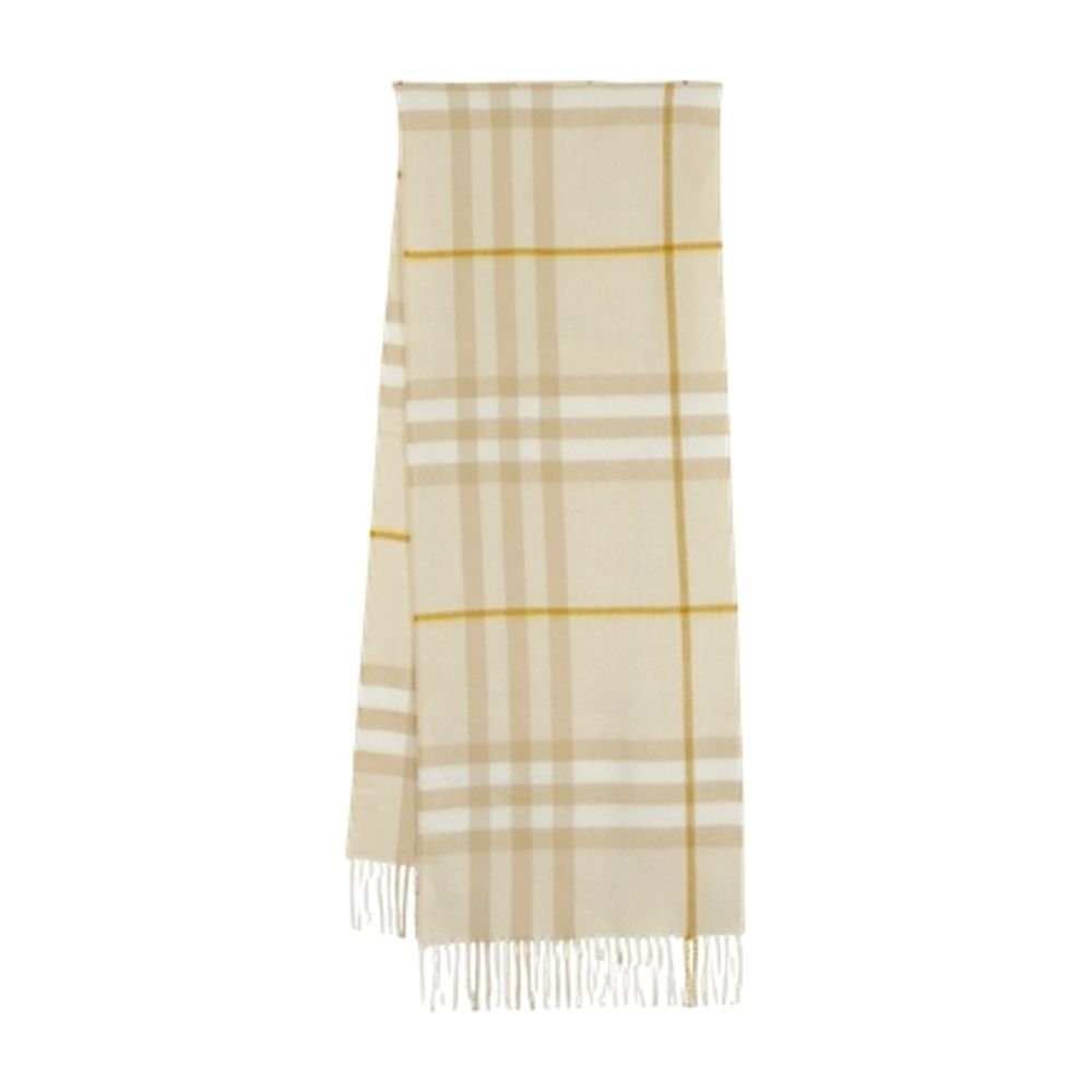 Burberry Finely Woven Beige Scarf With Smooth Texture Neutraal