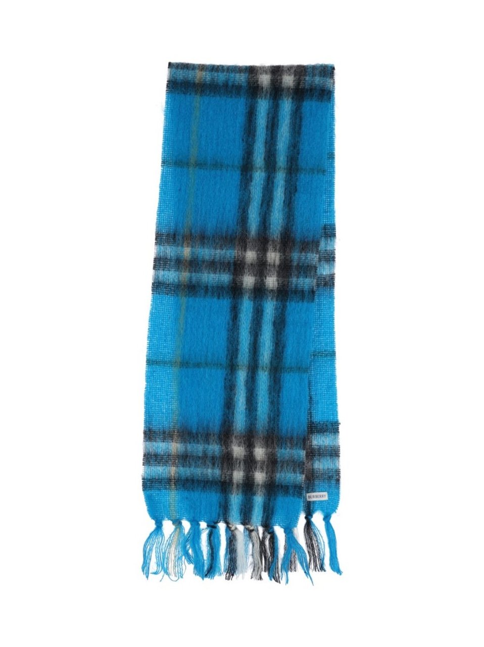 Burberry "Check" Scarf – Blue Blauw
