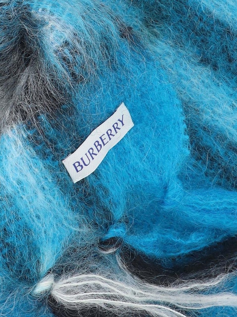 Burberry "Check" Scarf – Blue Blauw