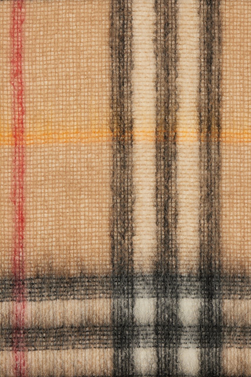 Burberry Burberry Embroidered wool blend scarf Divers