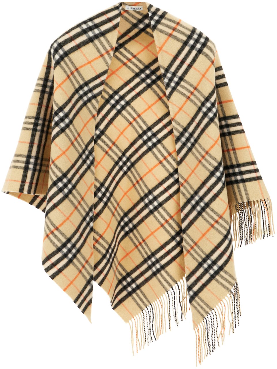 Burberry Burberry Embroidered wool blend cape Divers