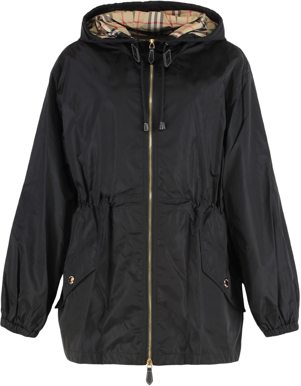 Burberry Windbreaker with hood Zwart