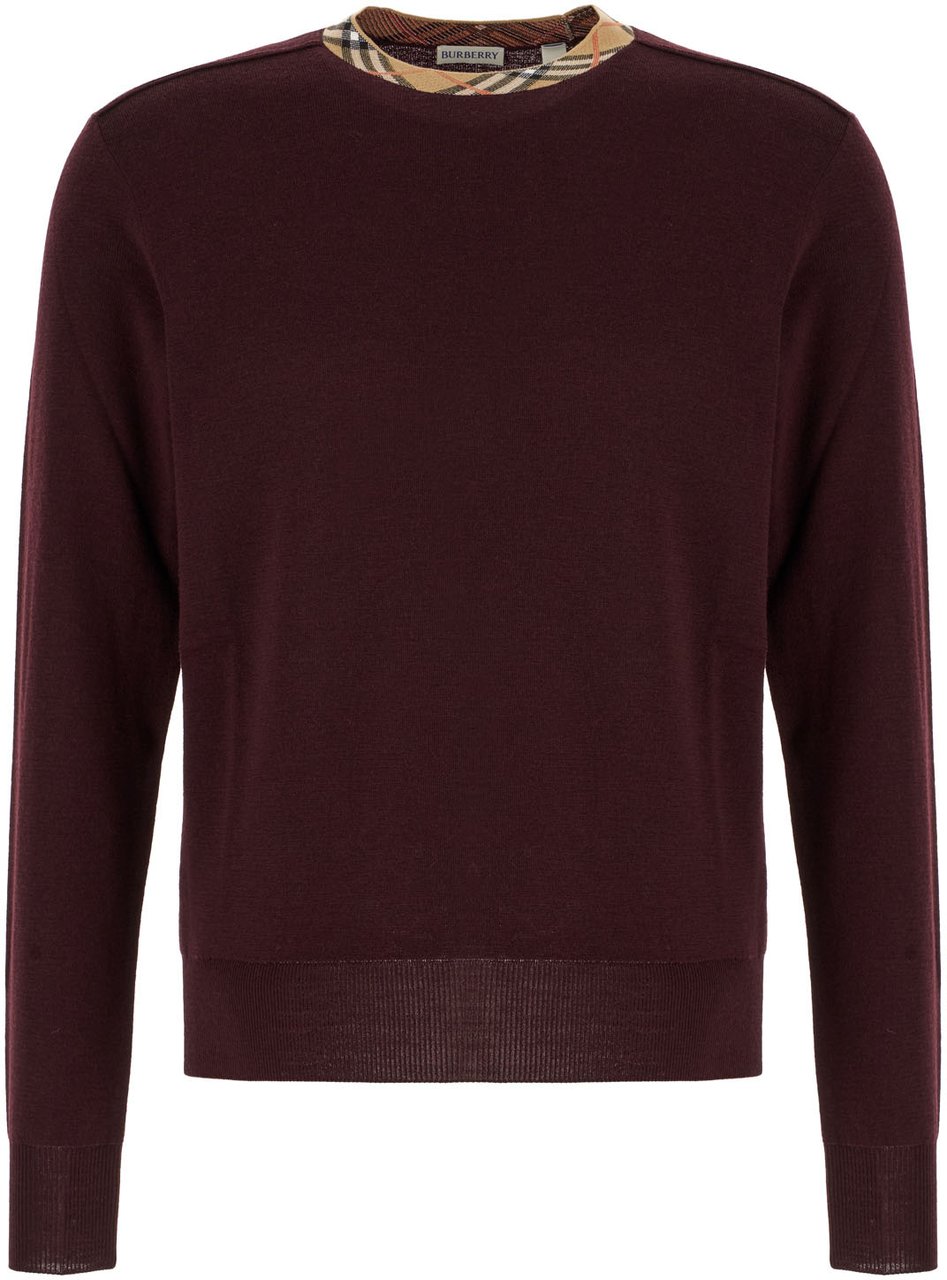 Burberry Burberry Plum wool sweater Paars