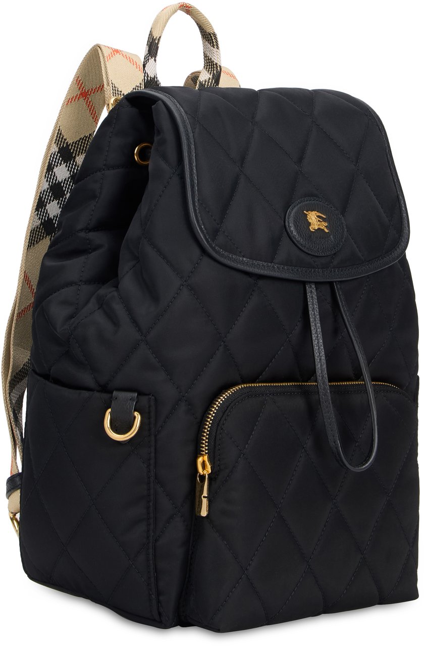 Burberry Mini fabric backpack Zwart