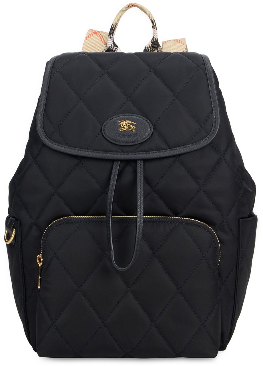 Burberry Mini fabric backpack Zwart