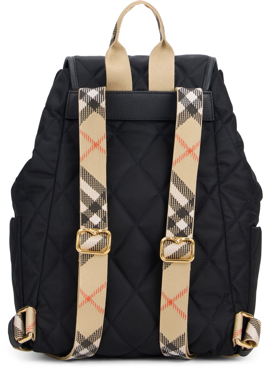 Burberry Mini fabric backpack Zwart