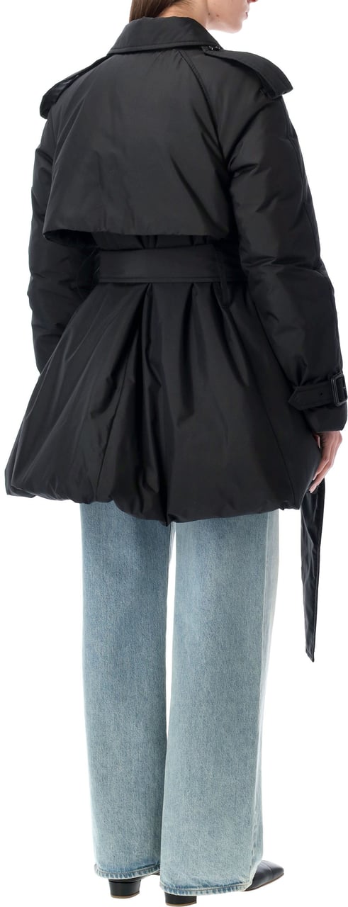 Burberry Berryhill Quilted Trench Nero Zwart