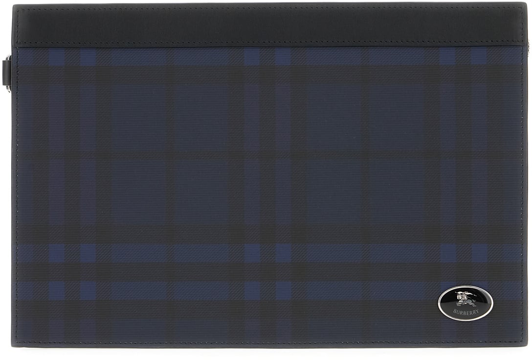 Burberry Burberry Printed leather pouch Divers