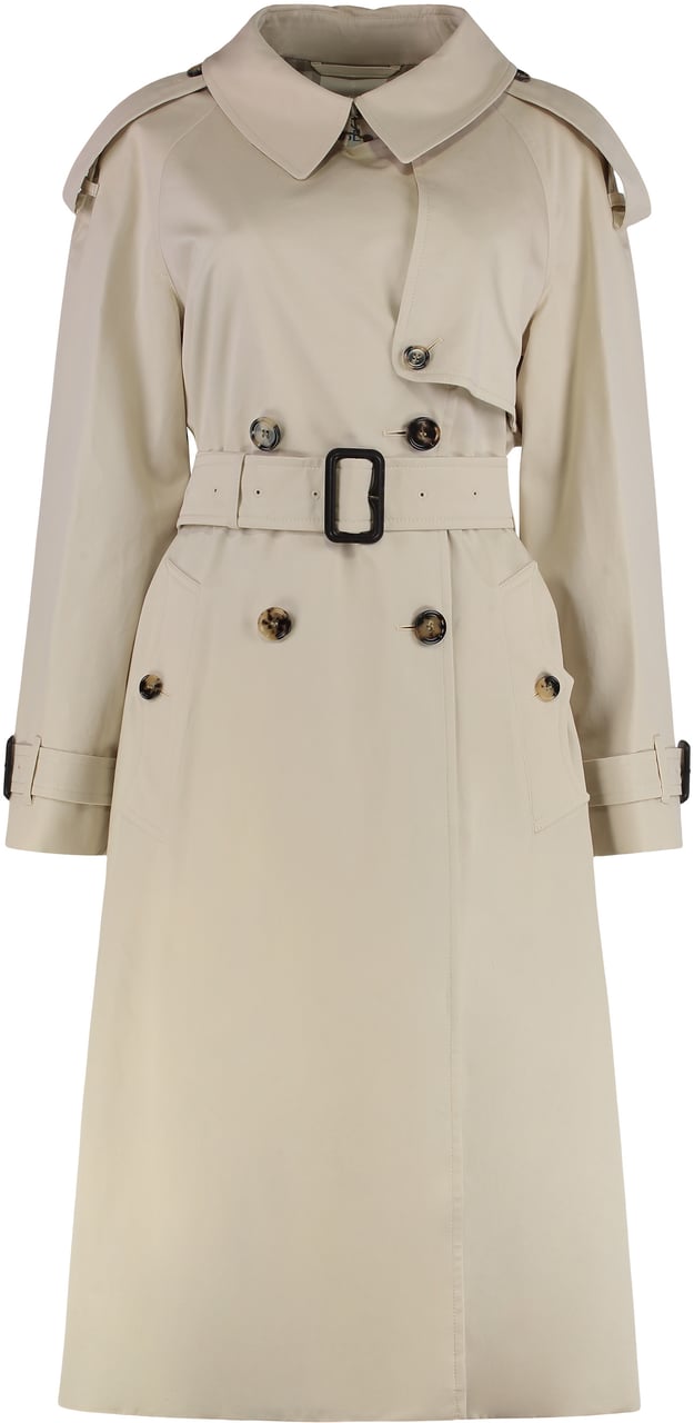 Burberry Car coat Ellingham long in gabardine Beige