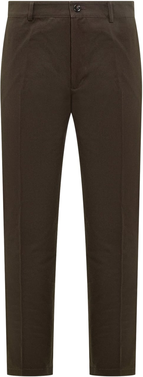 Burberry Burberry Pantaloni Slim Fit in Cotone Stretch Bruin