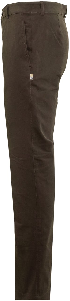 Burberry Burberry Pantaloni Slim Fit in Cotone Stretch Bruin