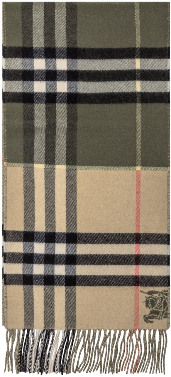Burberry Burberry Sciarpa Check con Frange Divers