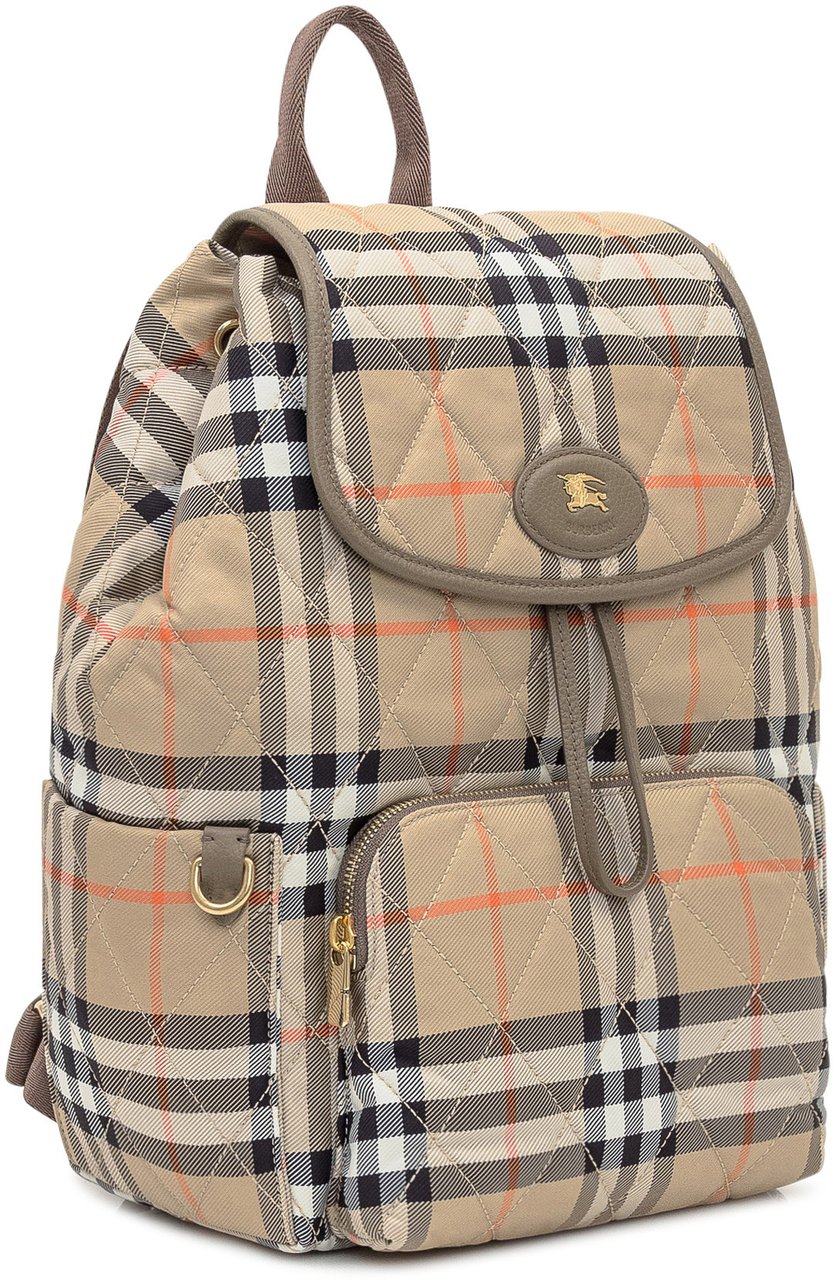 Burberry Burberry Embroidered canvas backpack Divers