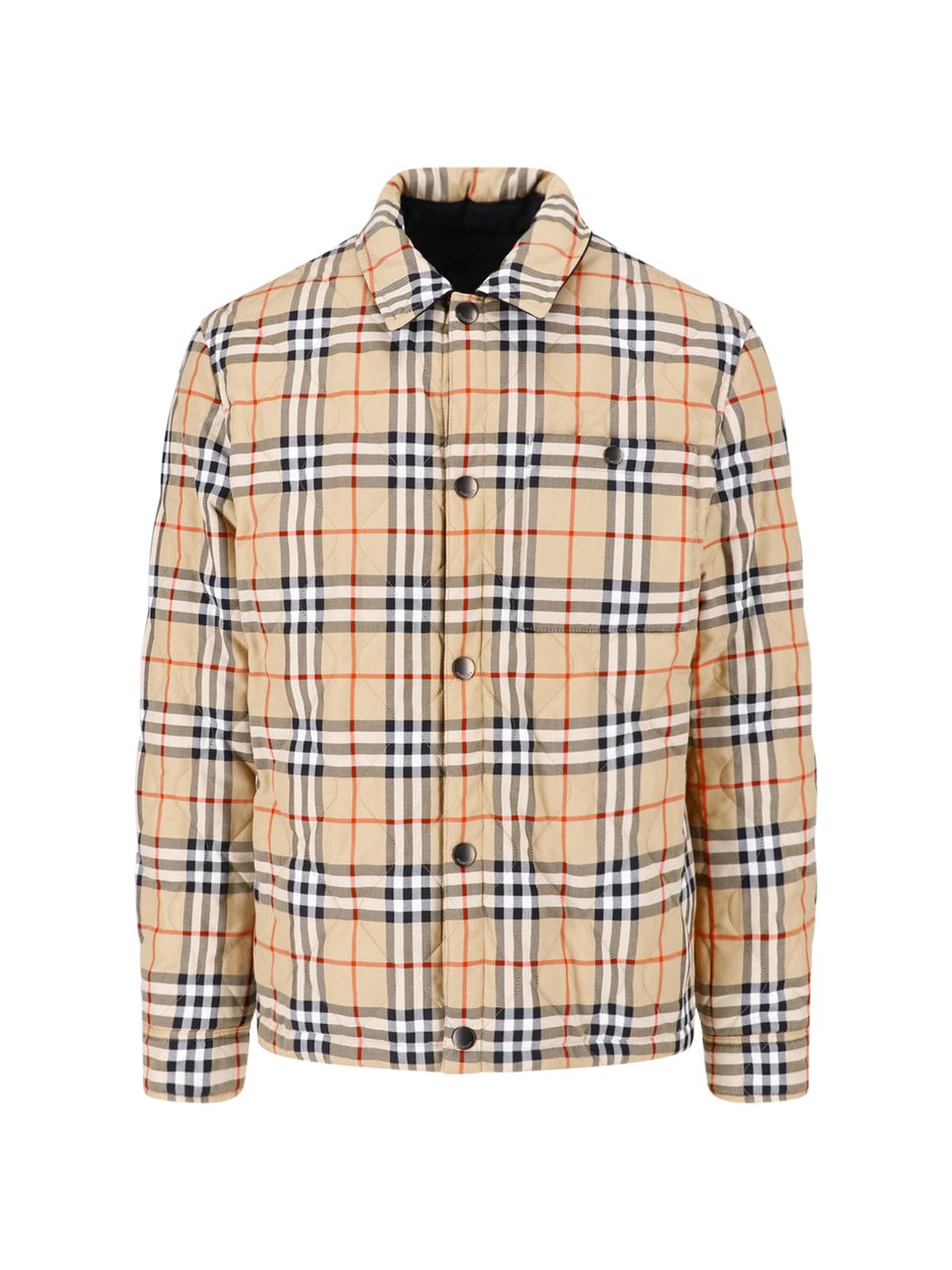 Burberry Reversible Quilted Jacket with Diamond-Stitched Design Zwart