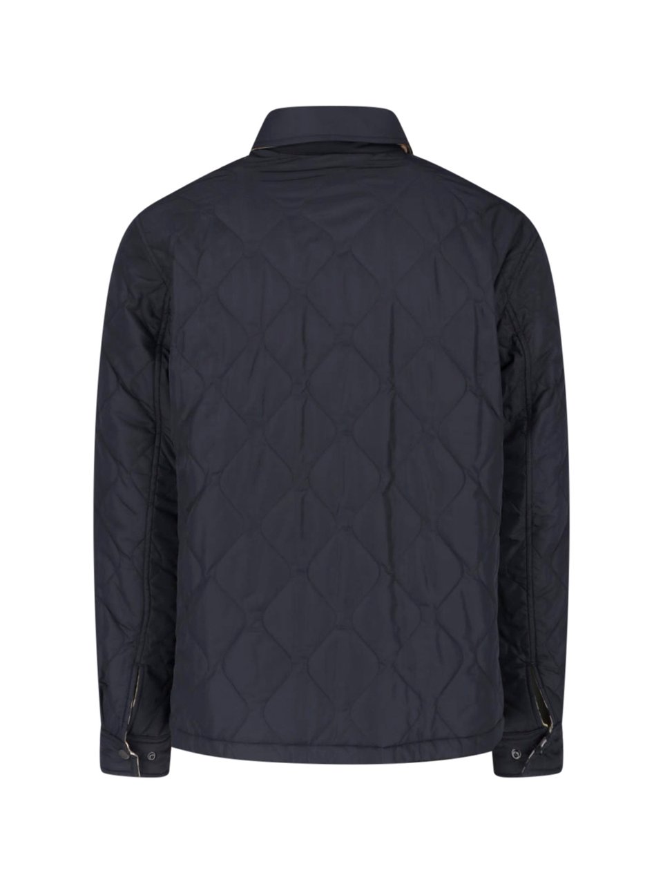 Burberry Reversible Quilted Jacket with Diamond-Stitched Design Zwart